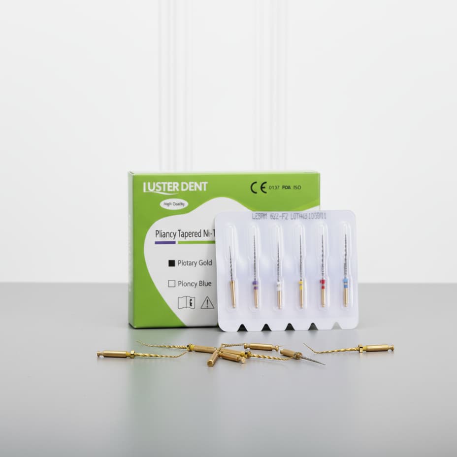 فایل روتاری تیپر طلایی لاستردنت (Dental Pliancy Gold Tapered) | شرکت: Lusterdent | دنتالاین فایل روتاری تیپر طلایی لاستردنت (Dental Pliancy Gold Tapered) | شرکت: Lusterdent | دنتالاین