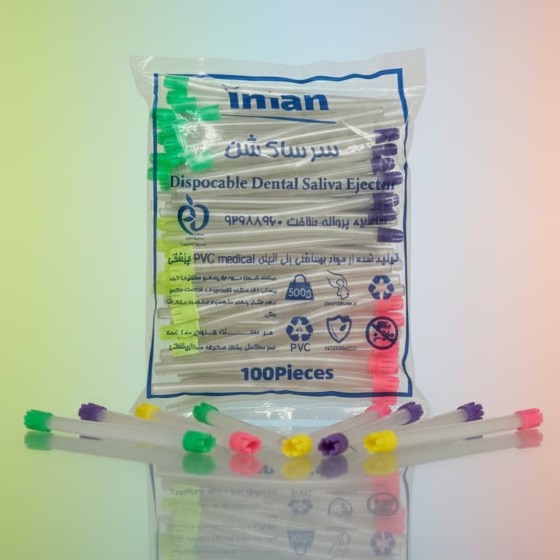 سرساکشن ایمان شفا گستر (Disposable Suction Tip) | شرکت: Iman Shafa Gostar | دنتالاین سرساکشن ایمان شفا گستر (Disposable Suction Tip) | شرکت: Iman Shafa Gostar | دنتالاین