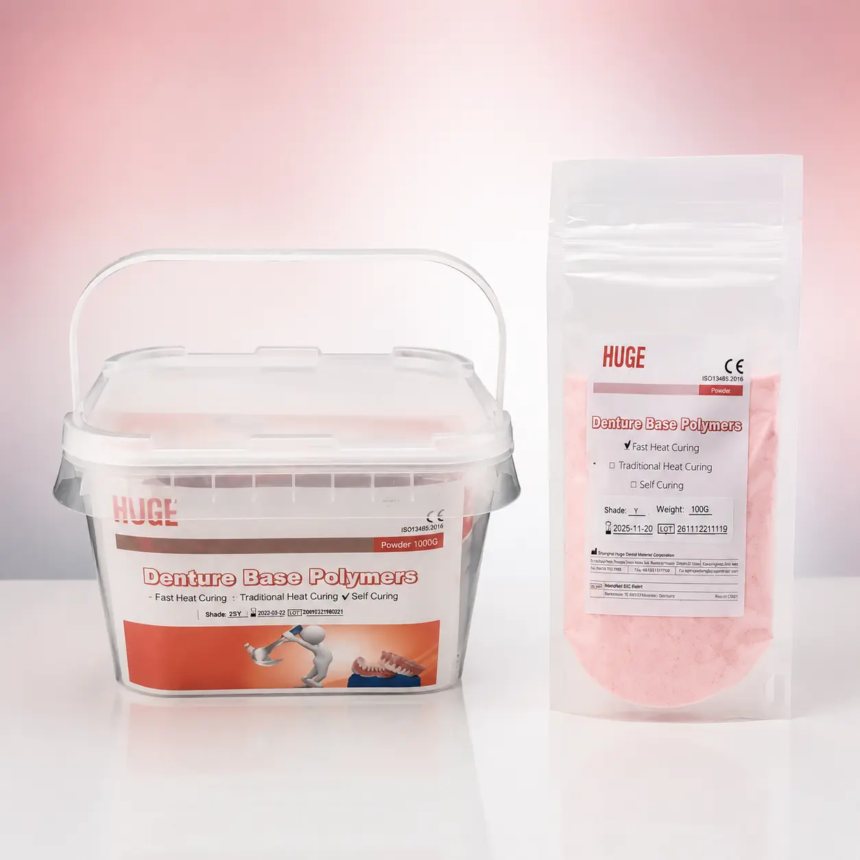 آکریل دنچر گرما پخت فوری هیوج (Fast Heat Curing Denture Acrylic) | شرکت: Huge | دنتالاین آکریل دنچر گرما پخت فوری هیوج (Fast Heat Curing Denture Acrylic) | شرکت: Huge | دنتالاین