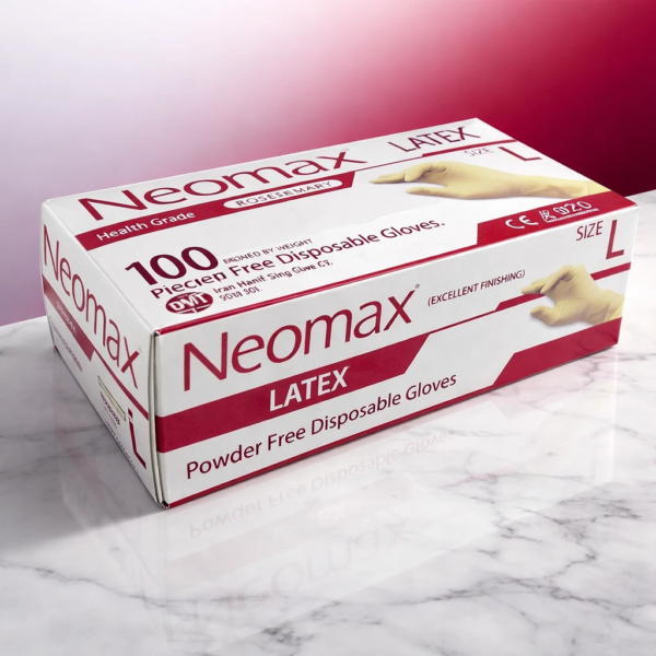 دستکش لاتکس بدون پودر نئومکس حریر (Neomax Powder Free Examination Gloves) | شرکت: Iran Harir | دنتالاین