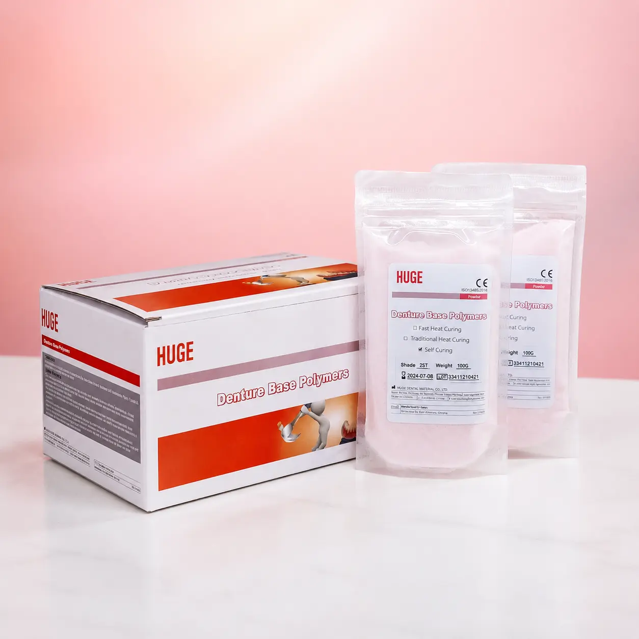 آکریل دنچر خود پخت هیوج (Self Curing Denture Acrylic) | شرکت: Huge | دنتالاین آکریل دنچر خود پخت هیوج (Self Curing Denture Acrylic) | شرکت: Huge | دنتالاین